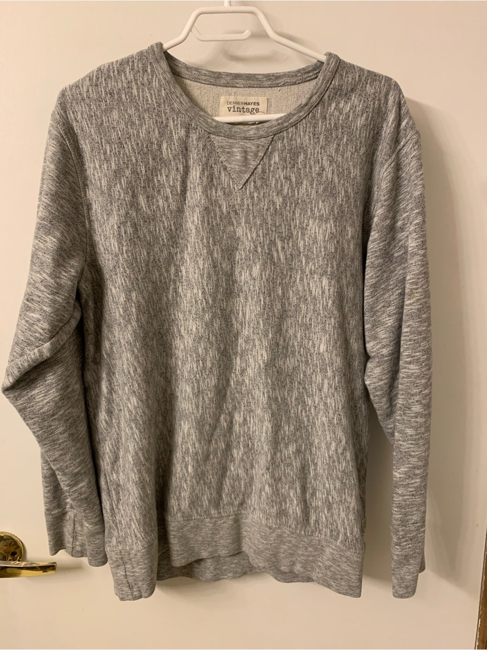 Denver Hayes Gray Heather Crew Sweatshirt